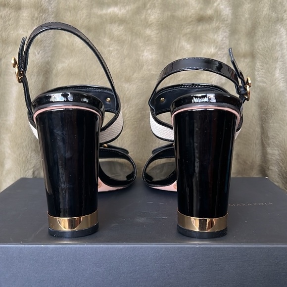 MCBGMAXAZRIA Zulema Black/Linen Sandals - Picture 5 of 9